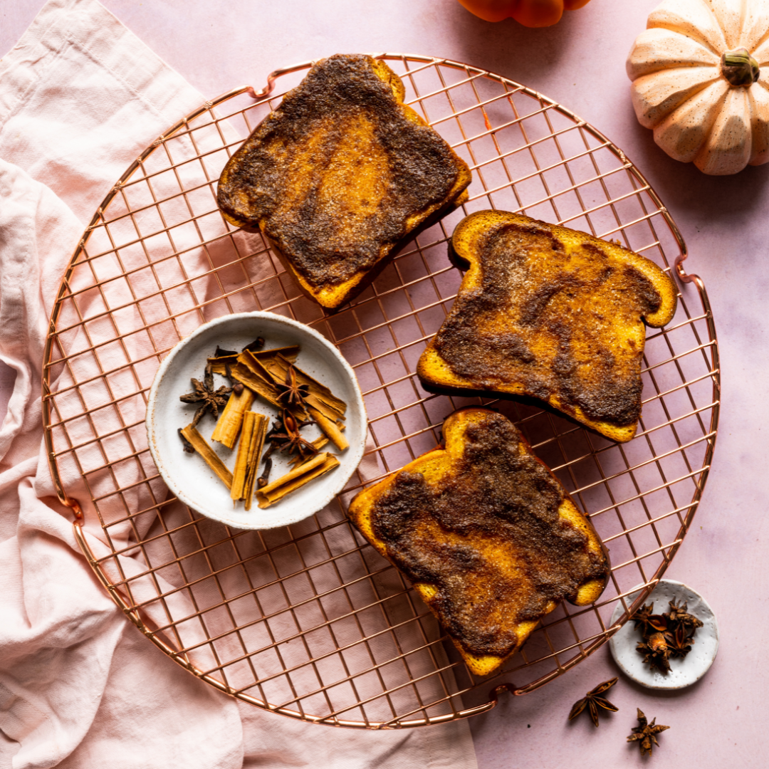 Spiced Cinnamon Clove Brioche Toast